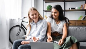 two young women Building a Pre-Investment Financial Foundation