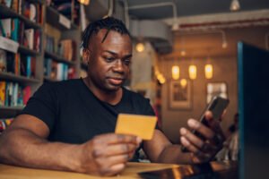 african-american men avoiding credit card pitfalls